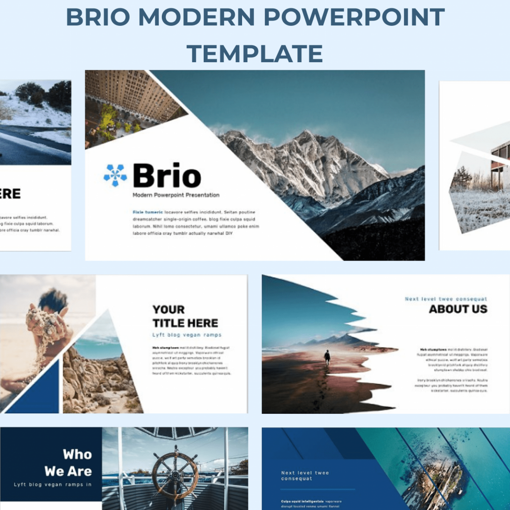 Brio Business Powerpoint Template – MasterBundles