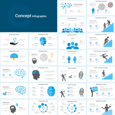Concept Infographic Presentation: Powerpoint, Keynote, Google Slides.