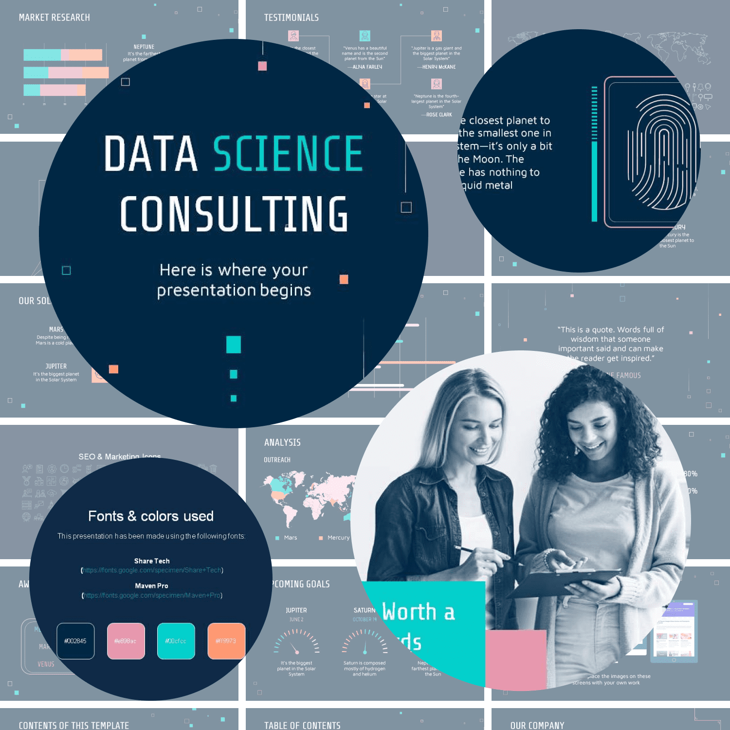 Main cover image for Data Science Consulting Presentation by MasterBundles.