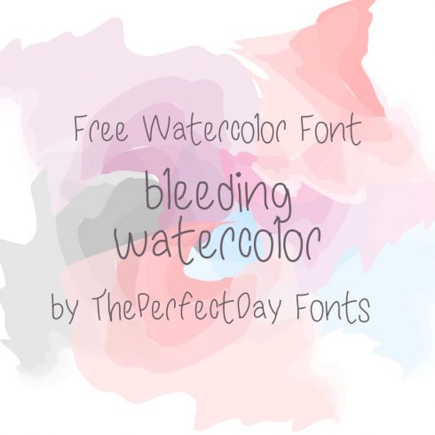 Main Image Free Watercolor Font by MasterBundles.