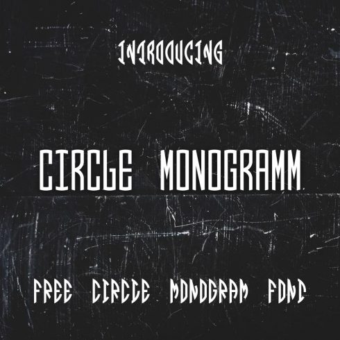 Main cover image for Free circle monogram font by MasterBundles.
