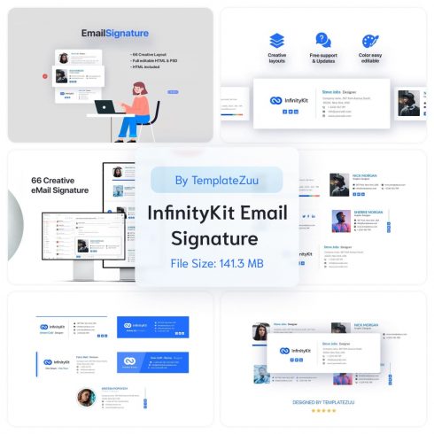 InfinityKit Email Signature v1.3 by MasterBundles.
