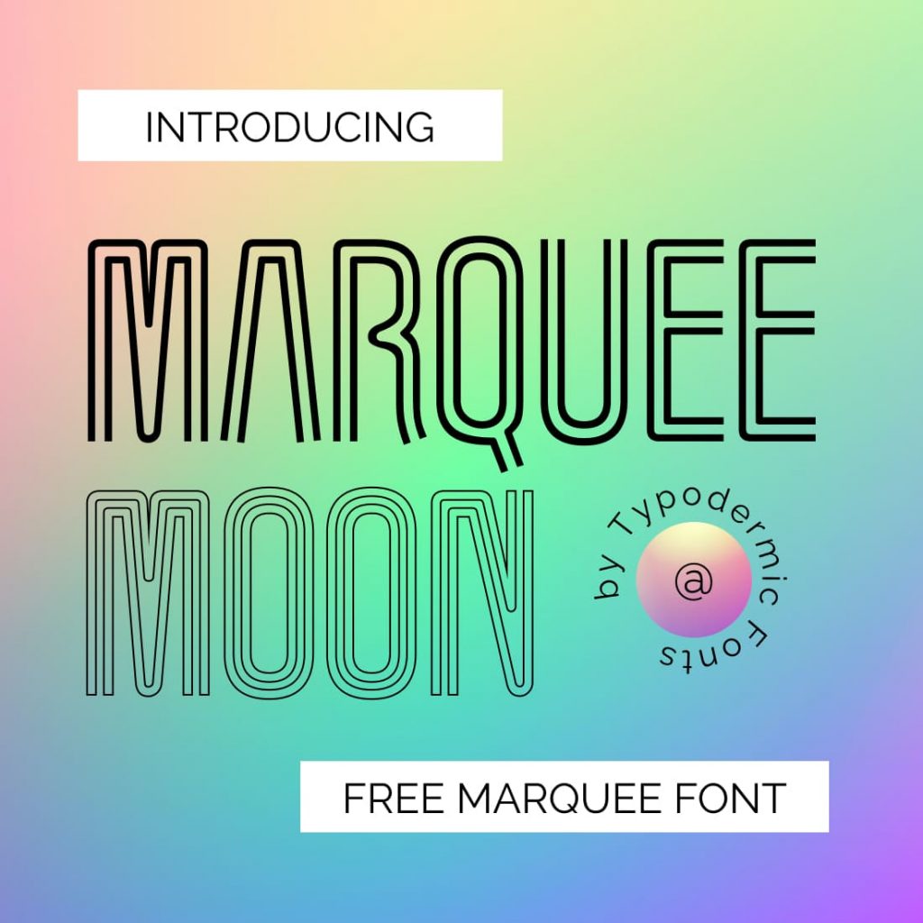 Marquee Moon Free Marquee Font – MasterBundles
