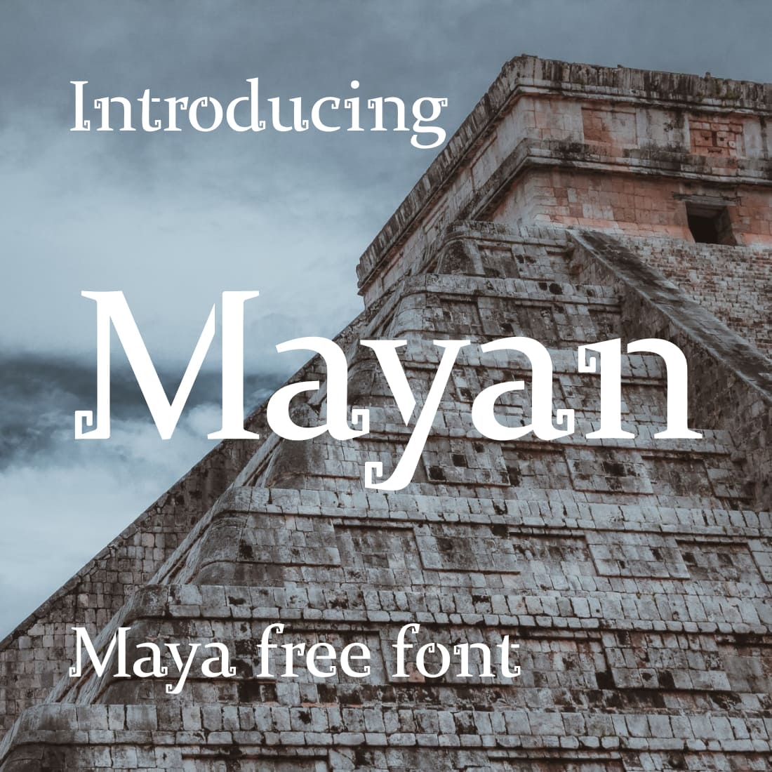 Mayan Typography - maya free font Collage image preview by MasterBundles.