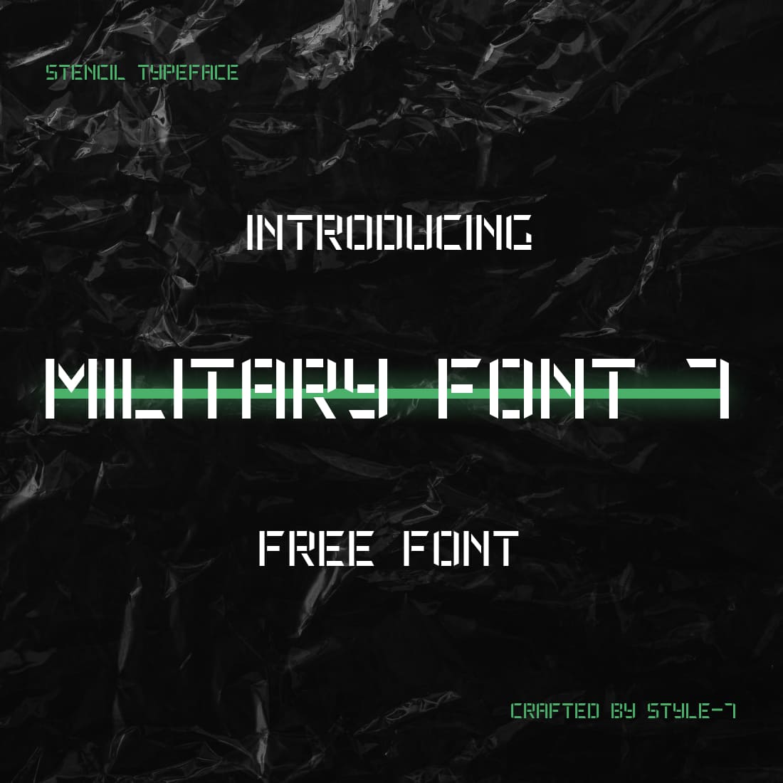 Cover image for free military font by MasterBundles.