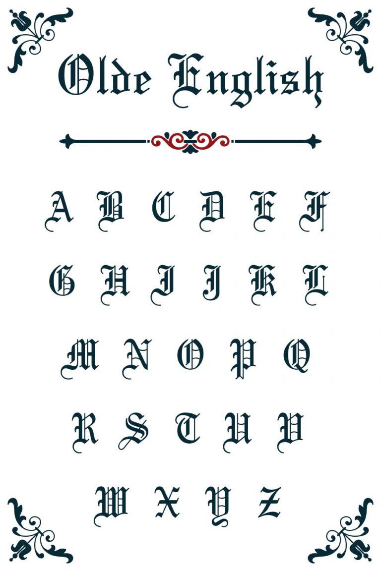 Old english letters font generator