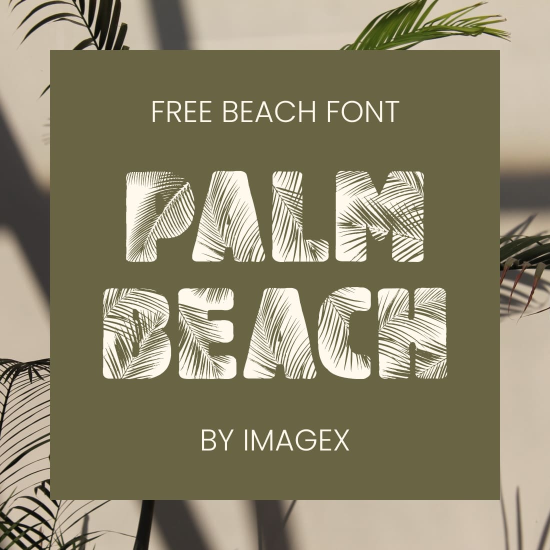 Main cover image for Palm Beach - free beach font by MasterBundles.