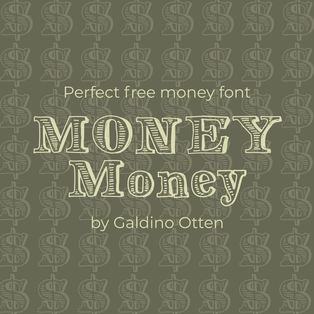 Free money font Main Cover Image by MasterBundles.