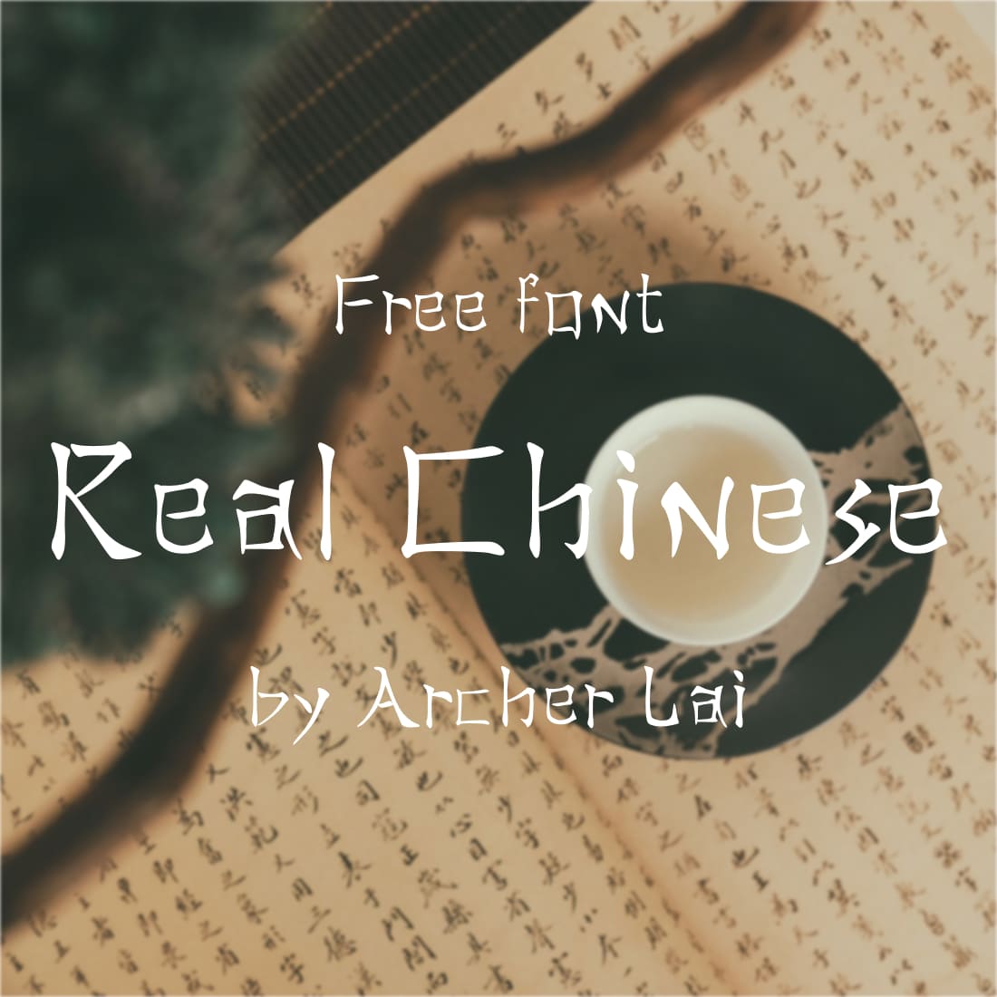 Main preview for Real Chinese Free Font by MasterBundles.