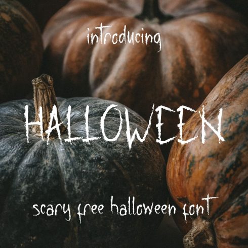 Main Preview image for Scarry free halloween font.