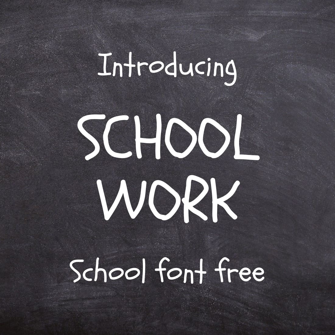Schoolwork - school font free Main Collage Image preview by MasterBundles.