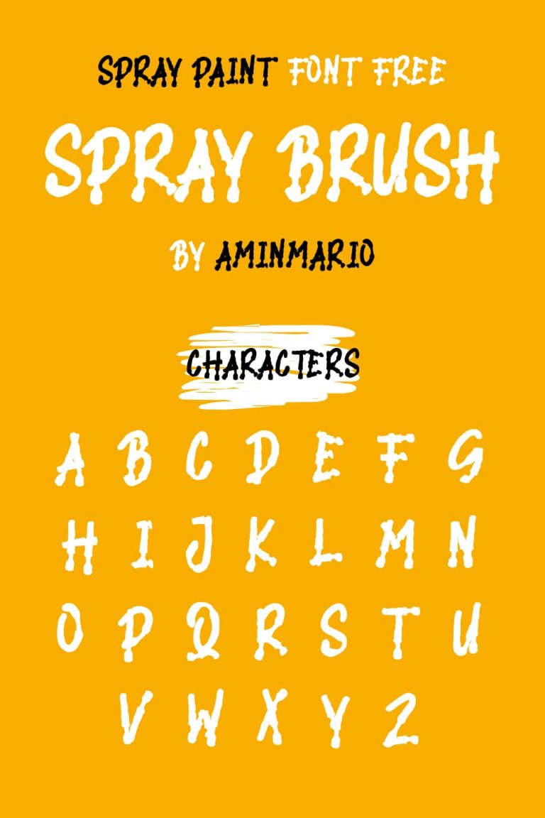 Brush Spray Paint Font Free Master Bundles