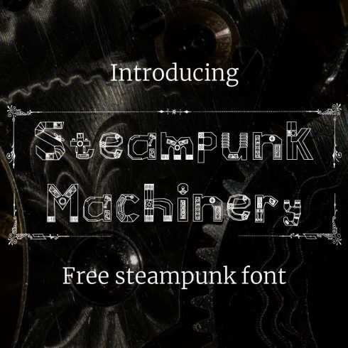 Main Collage image for Steampunk Machinery - free steampunk by MasterBundles.