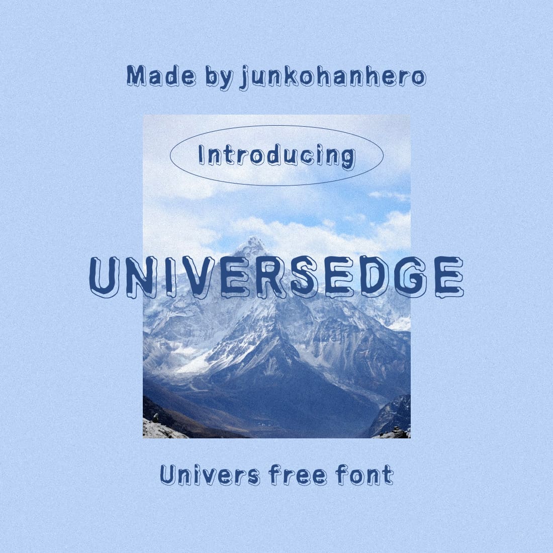 Main cover collage image Universedge Free Font by MasterBundles.