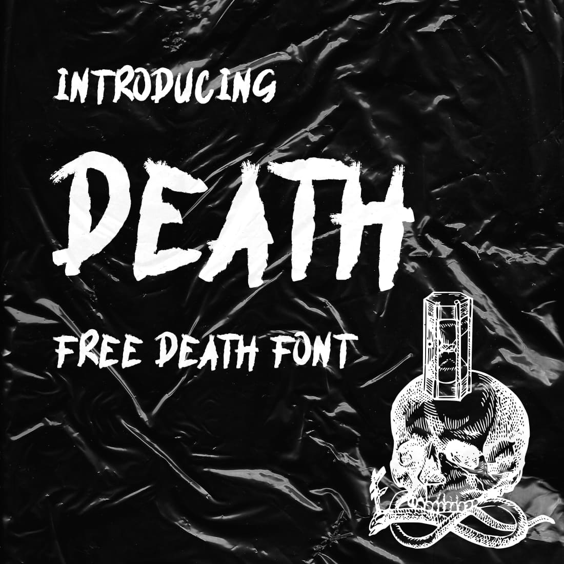 Cover Collage Image with death font free by MasterBundles.