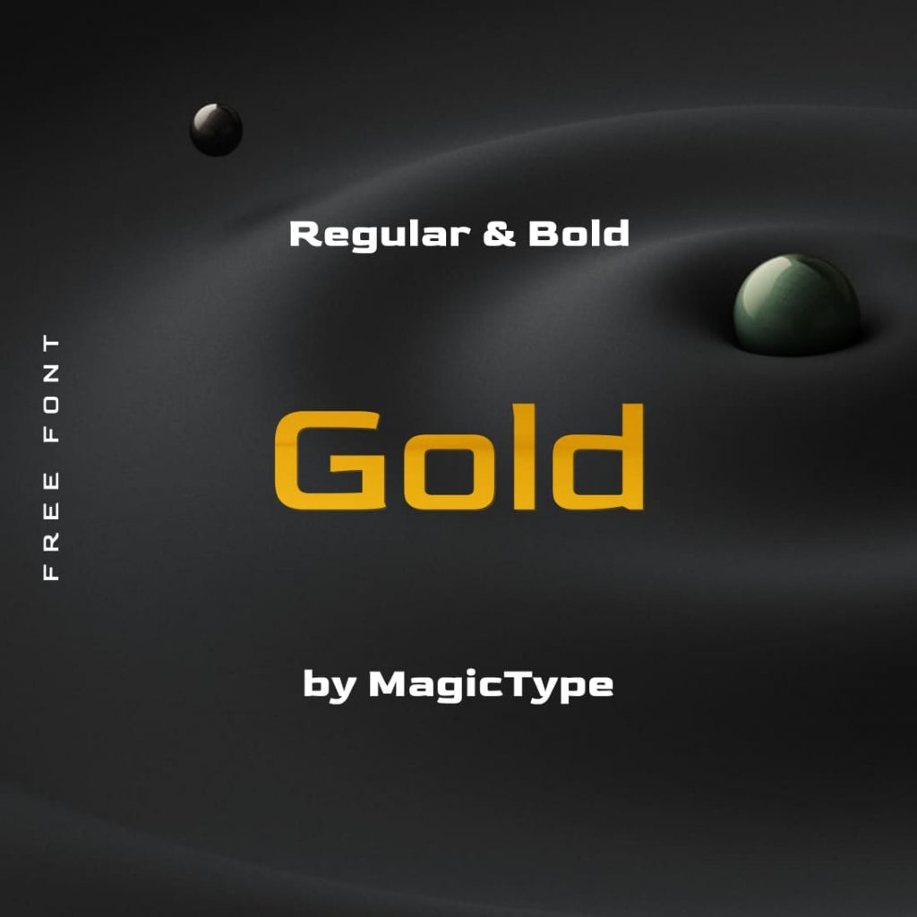 Free Gold Font MasterBundles
