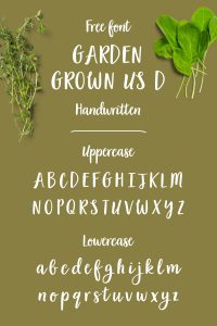 Garden Grown Font Free | Master Bundles