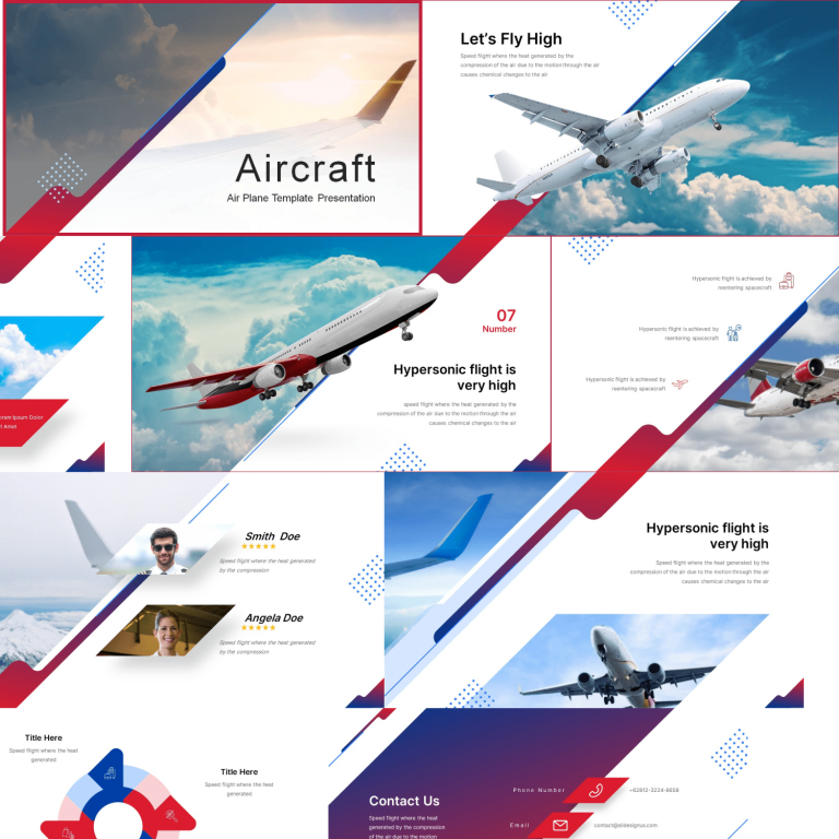 Aircraft Presentation: Powerpoint, Keynote, Google Slides