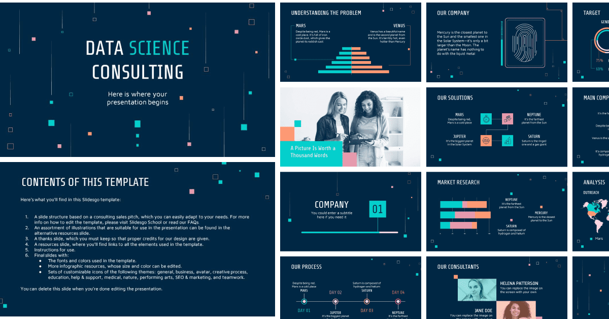 Free Data Science Consulting Powerpoint Template – MasterBundles