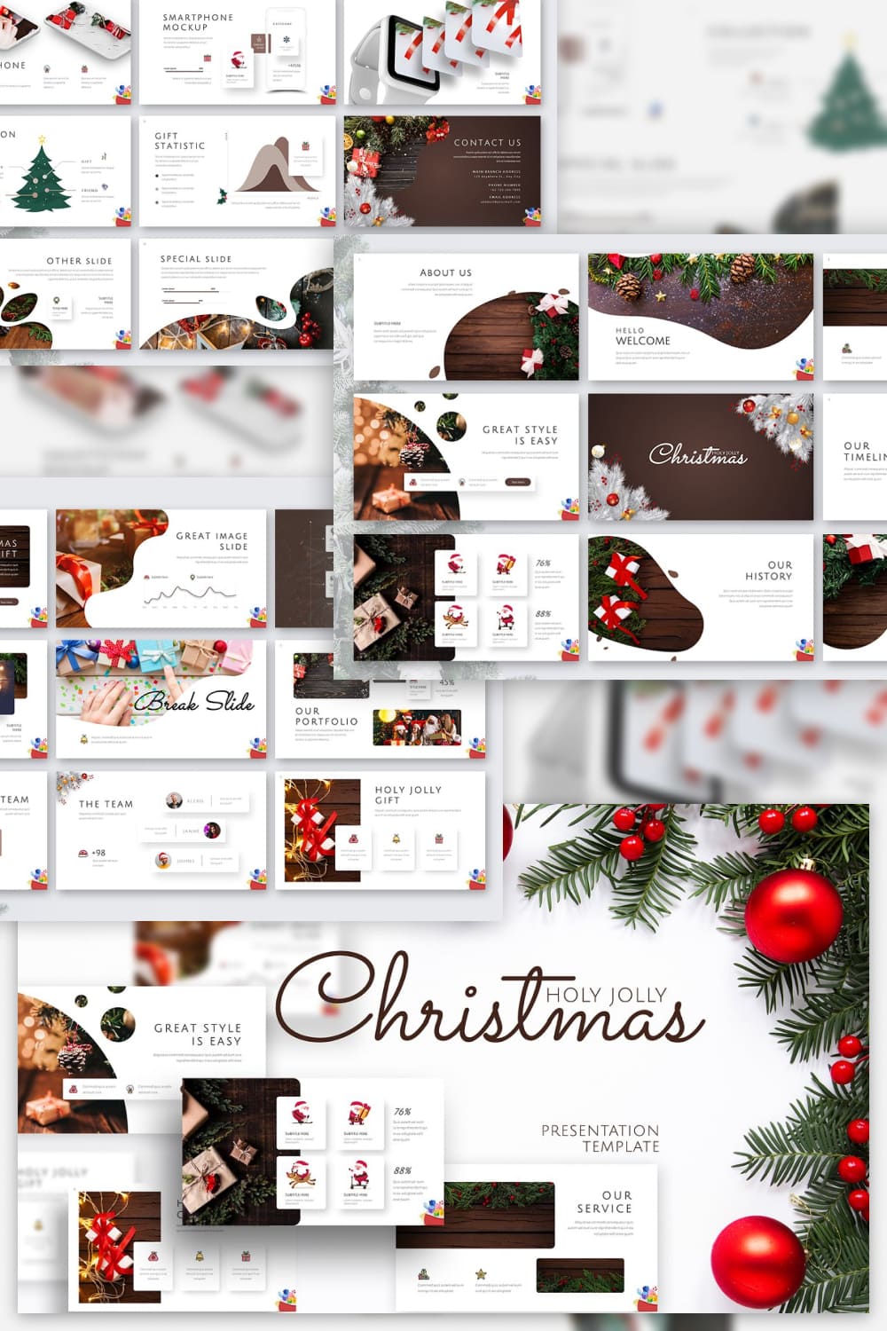 Holy Joly Christmas Powerpoint Template | Master Bundles