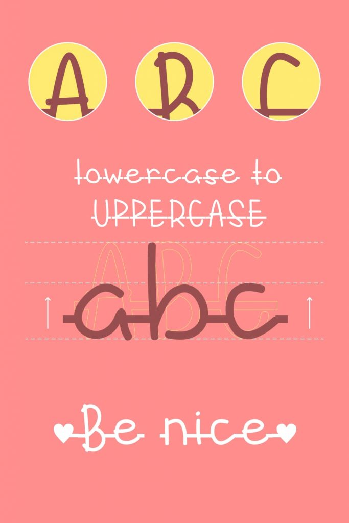 Arrow font free lowercase uppercase example for Pinterest by MasterBundles.