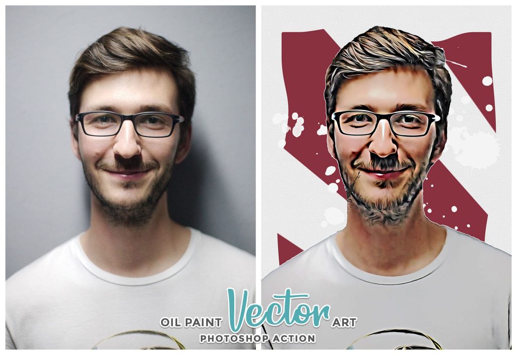 Oil paint vector art.