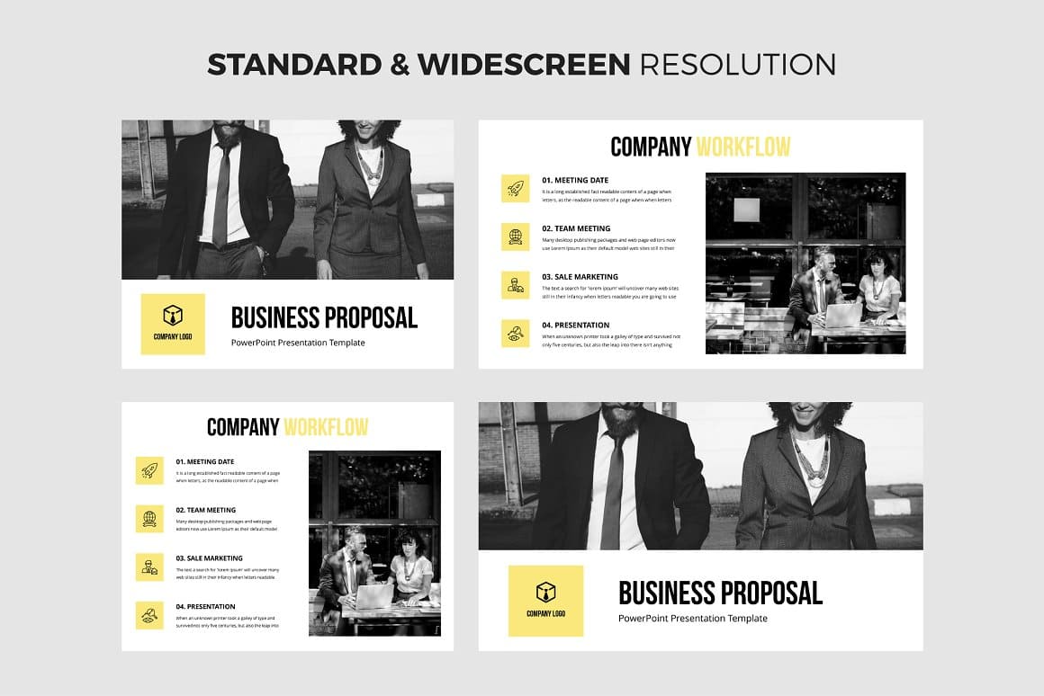 Content Business Proposal PPT Template.