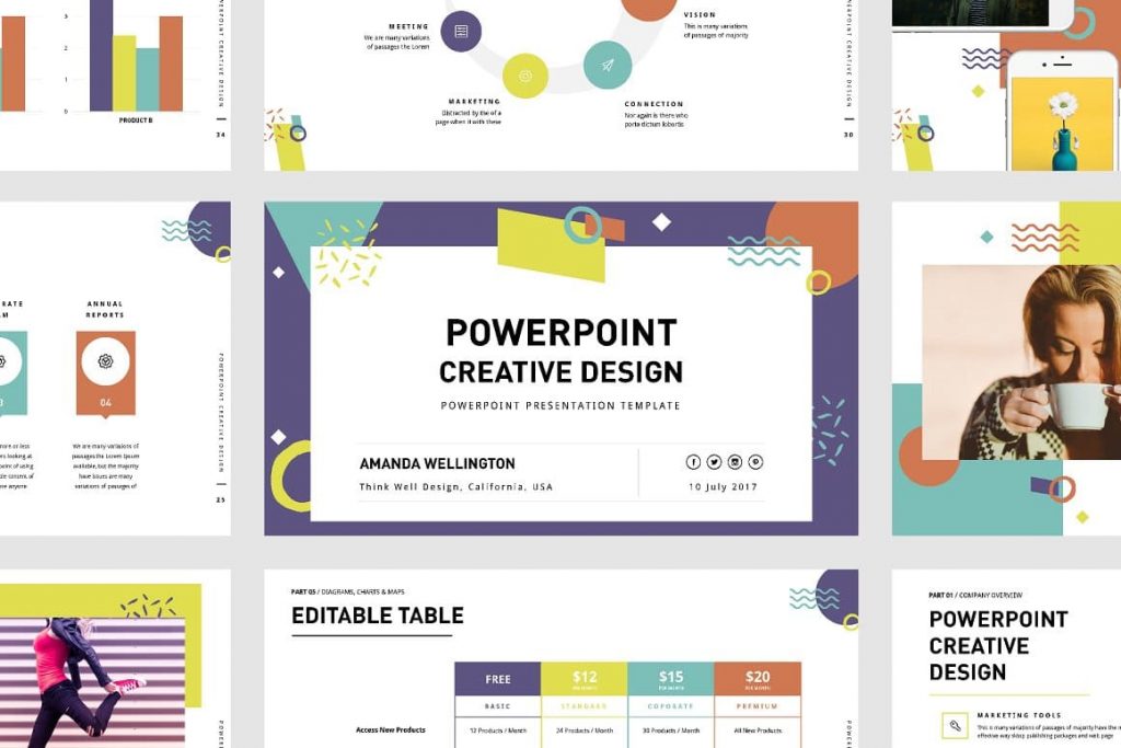 PowerPoint Creative Design Template preview.