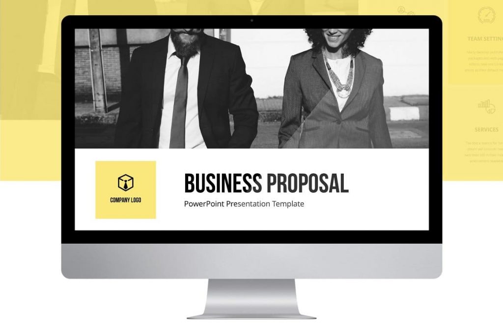 Cover Business Proposal PPT Template.