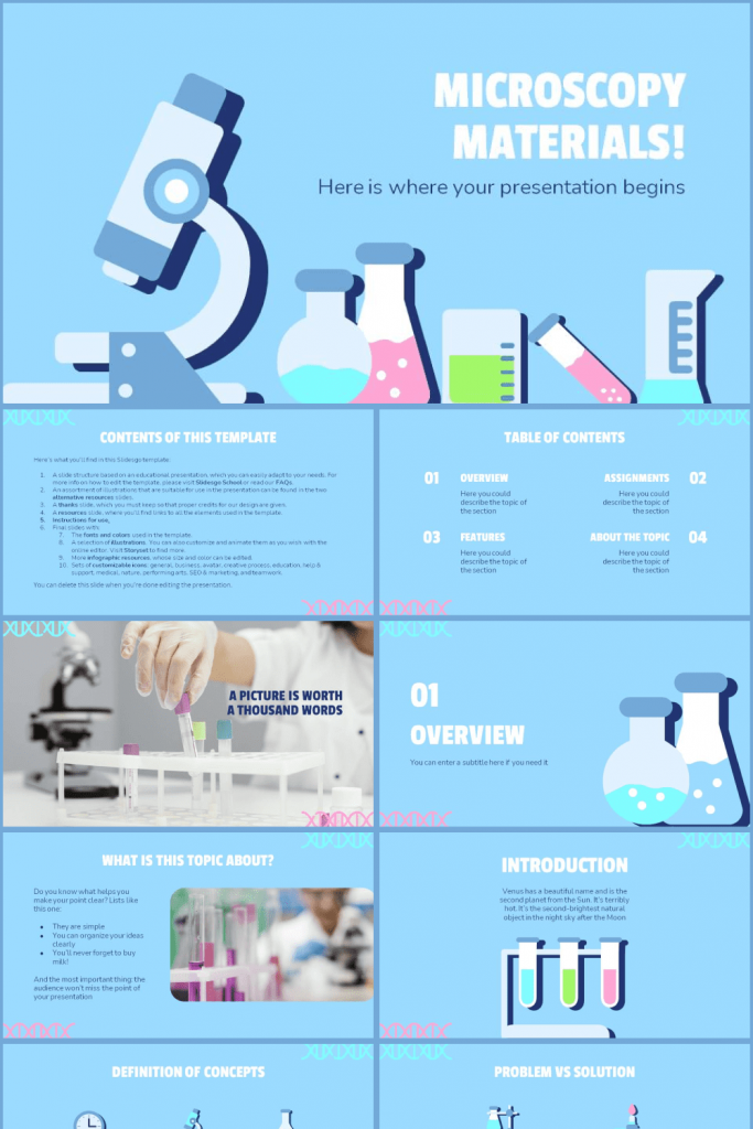 Free Microscoping Materials Powerpoint Templates – MasterBundles