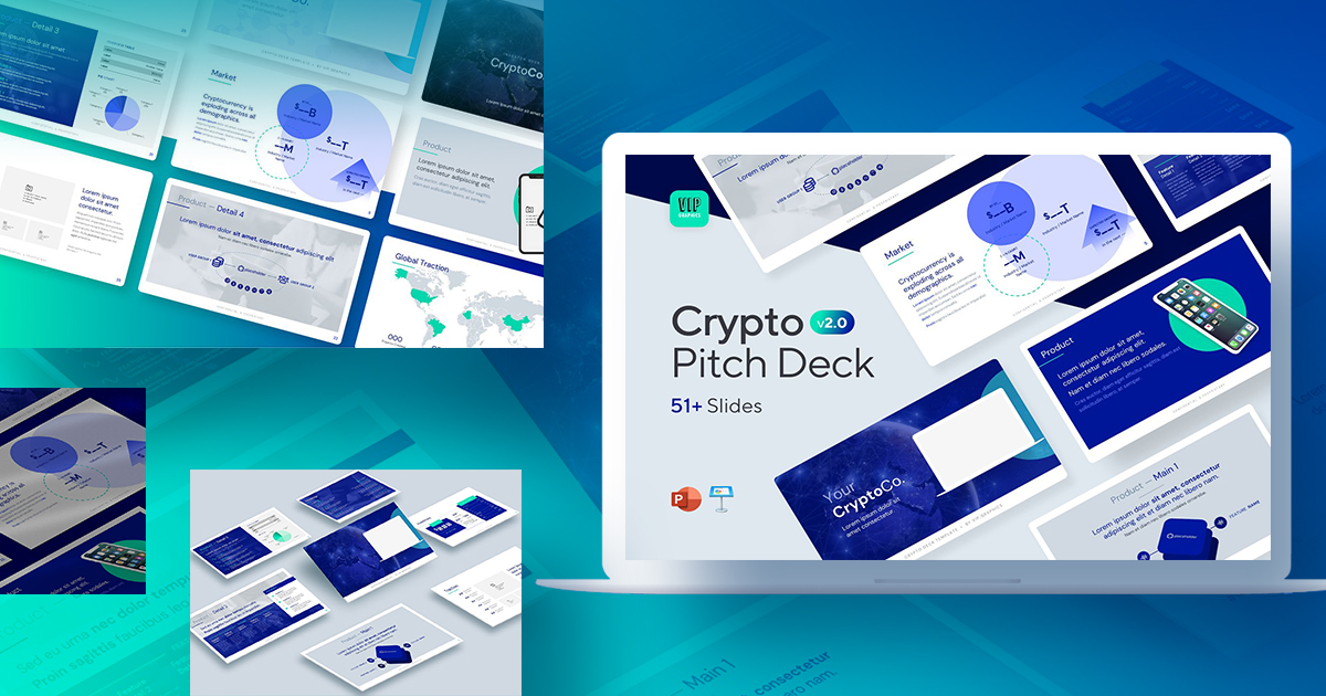 Crypto Pitch Deck Presentation v 2.0 Master Bundles