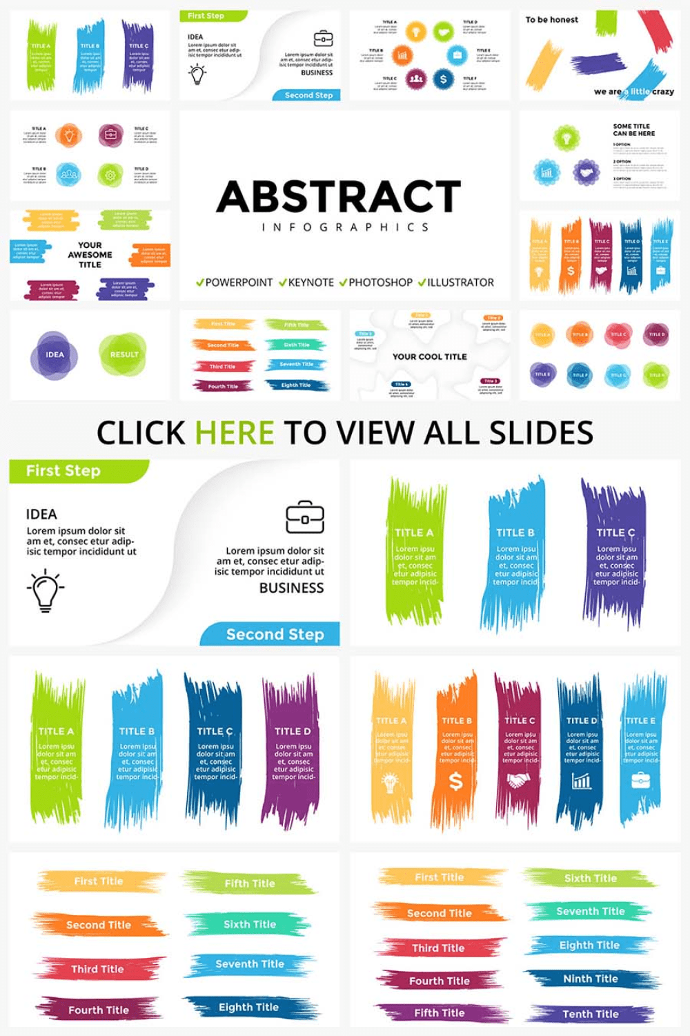 15 Abstract Infographic Templates – 5 ONLY