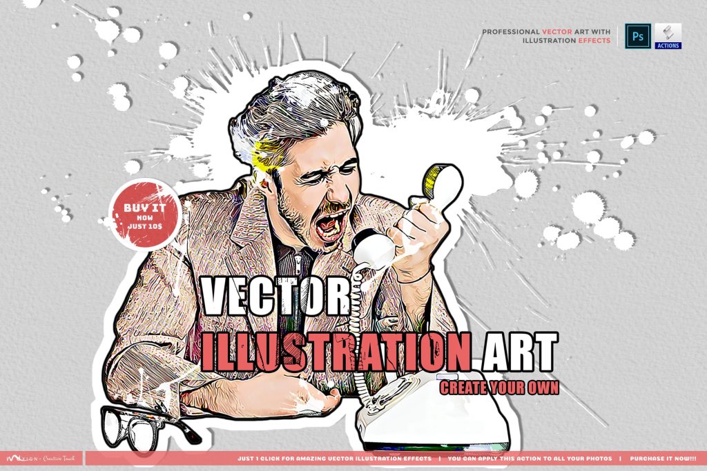 Vector Illustration Art. Modern Art Painting.