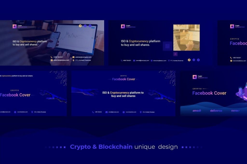 Crypto Facebook Cover Unique Design.