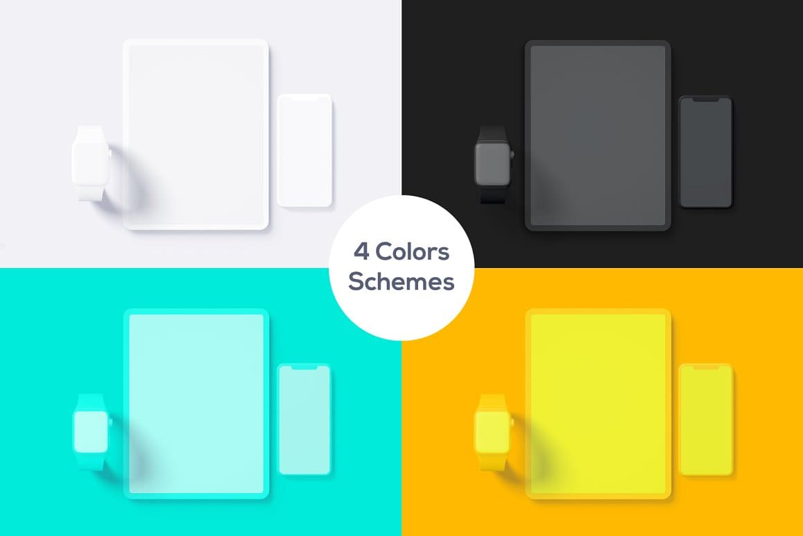 4 color schemes Massive Animated PowerPoint Bundle.