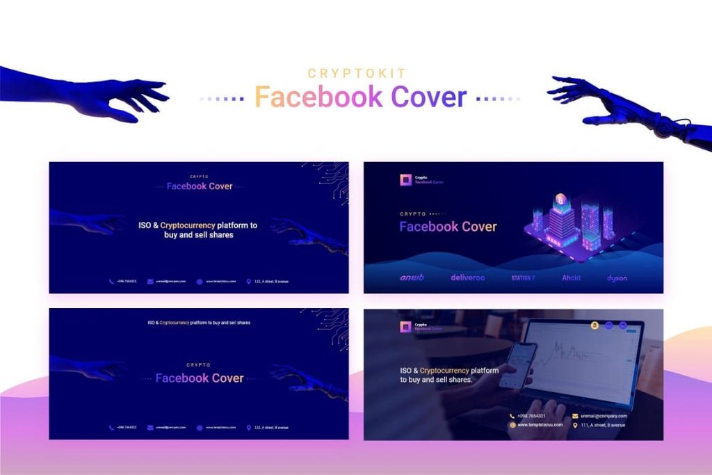 Preview of Crypto Facebook Cover.