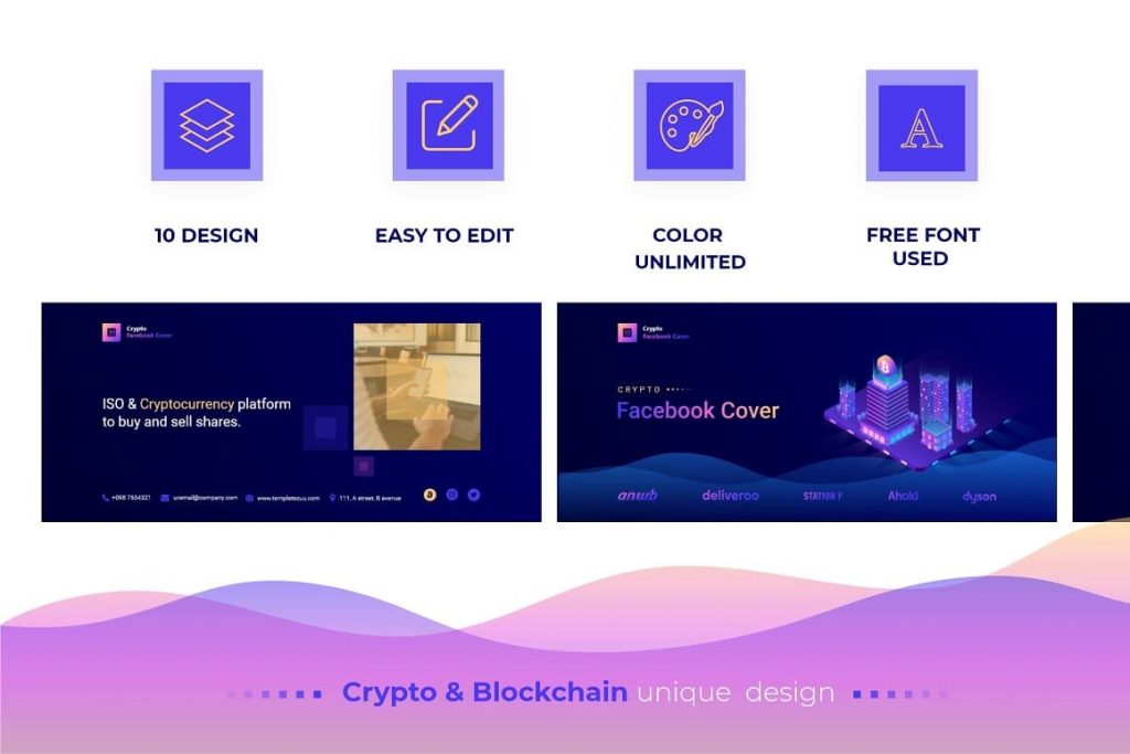 Features Crypto Facebook Cover.