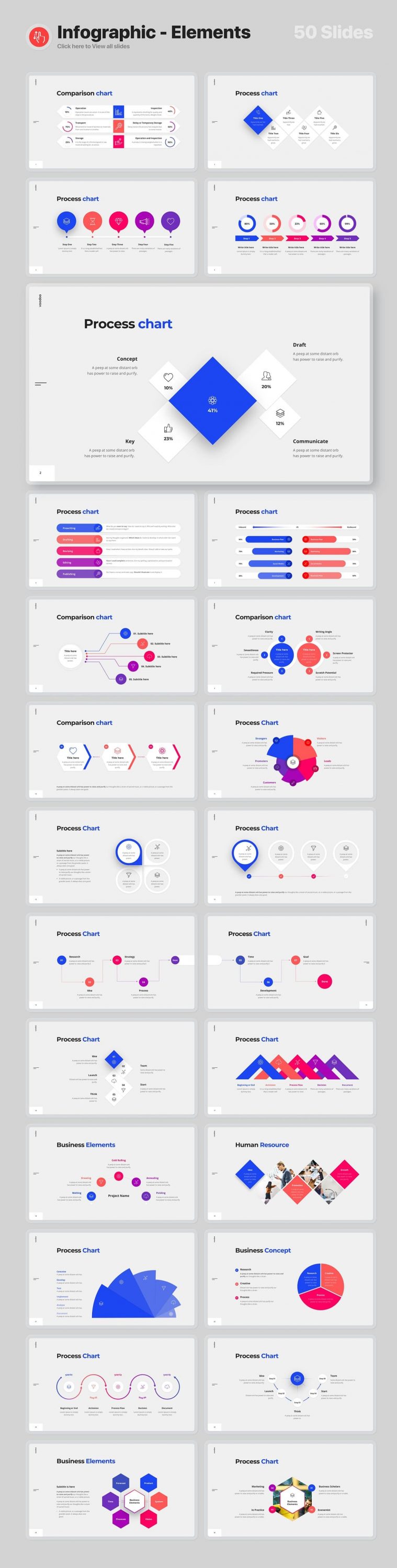 50 Slides Infographics - Elements of Voodoo Presentation 4.0.
