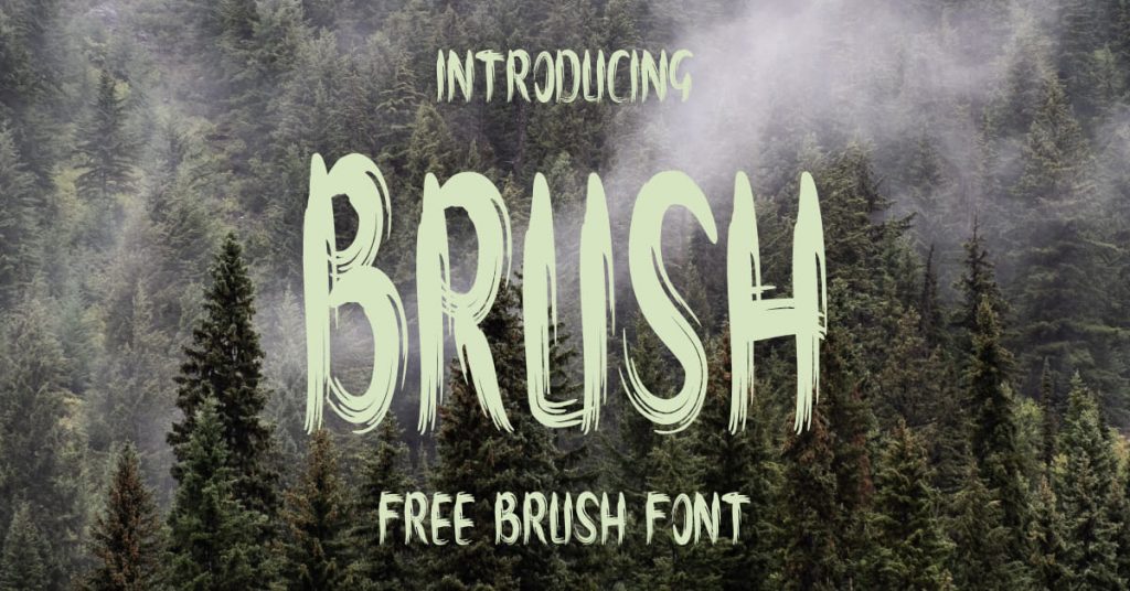 Amazing brush font free Facebook Collage image by MasterBundles.