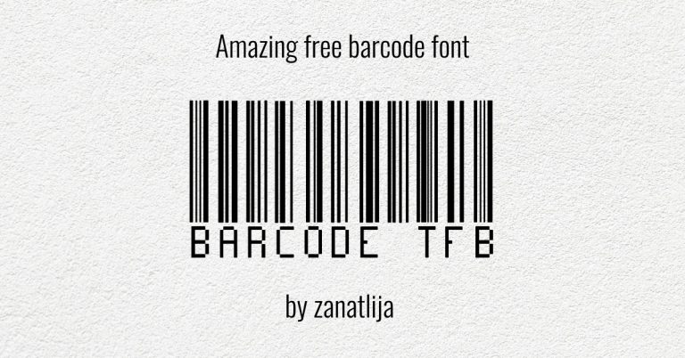 Amazing Free Barcode Font – MasterBundles