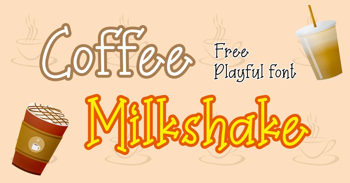 Coffee Milkshake Font Free – MasterBundles