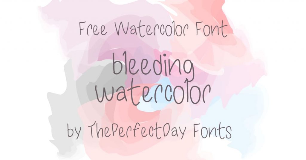 Free Watercolor Font Image by MasterBundles Facebook.