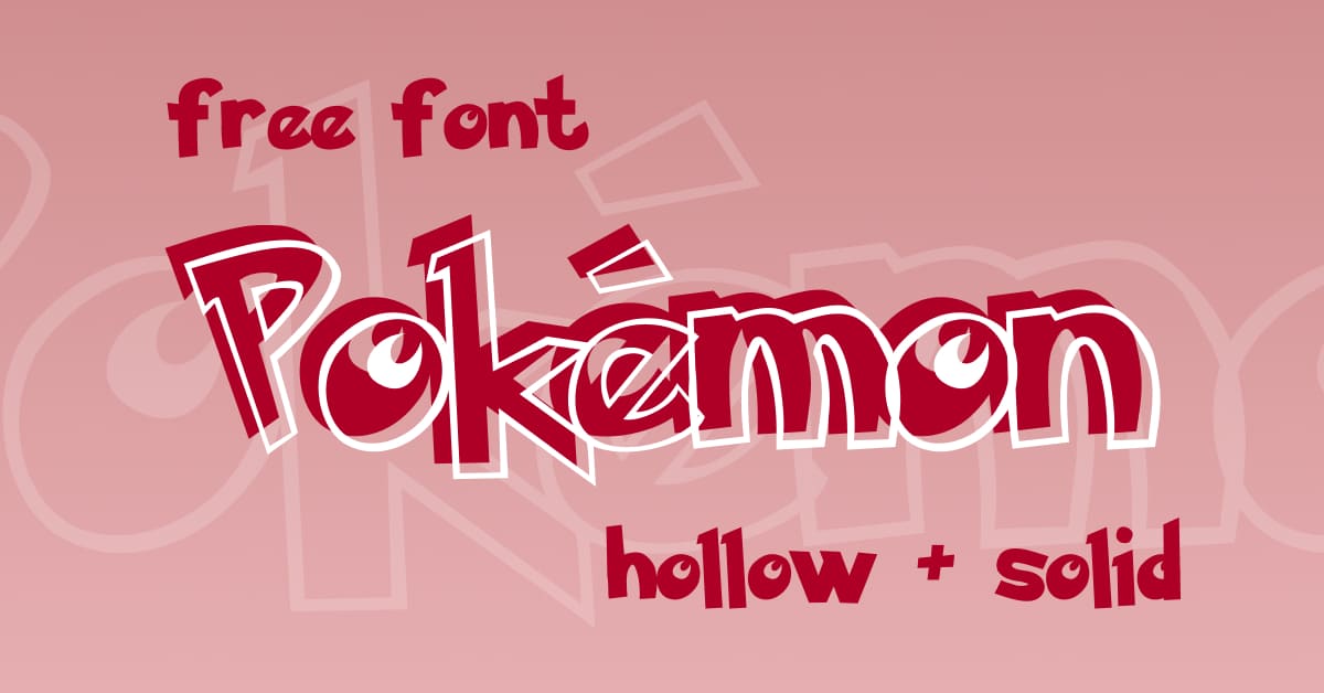 Pokémon Free Pokemon Font MasterBundles