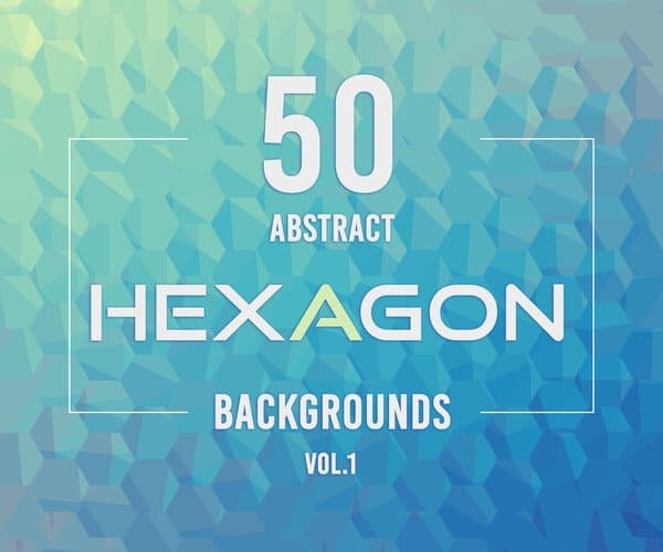 50 Abstract Hexagon Backgrounds.