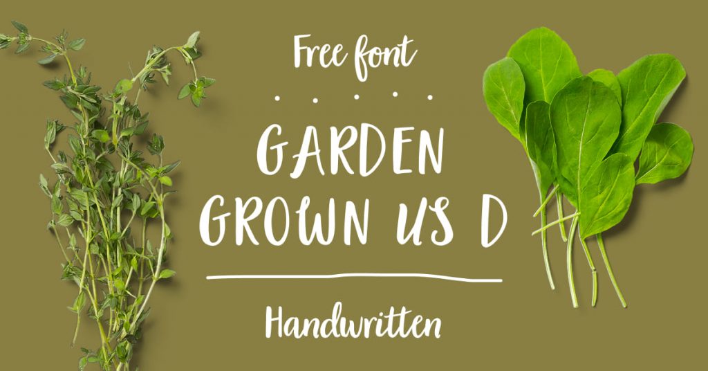 Garden Grown Font Free Facebook image by MasterBundles.