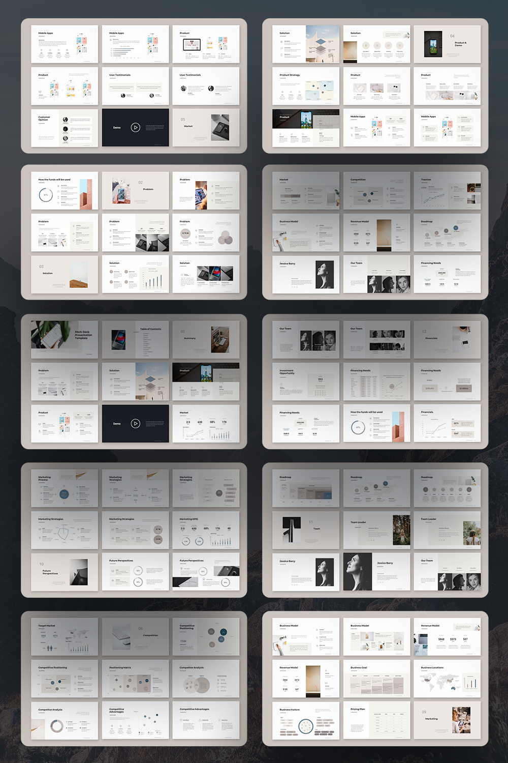 Pitch Deck PowerPoint Template MasterBundles