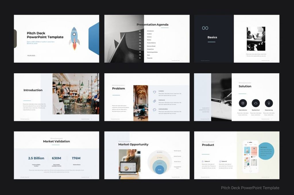 Introducing the Pitch Deck Presentation Template.