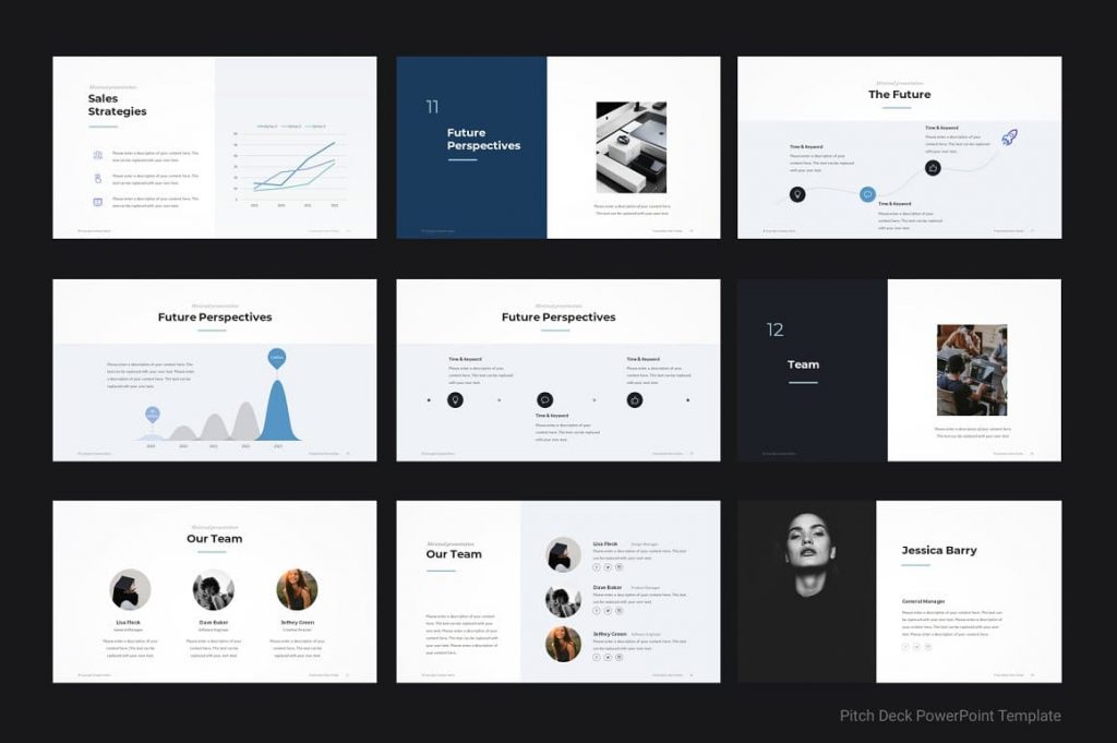 Future Perspectives Pitch Deck Presentation Template.