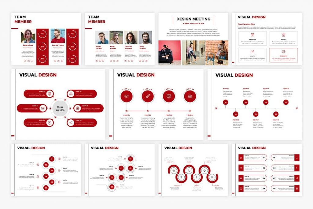 Visual design Simple PRO PowerPoint.