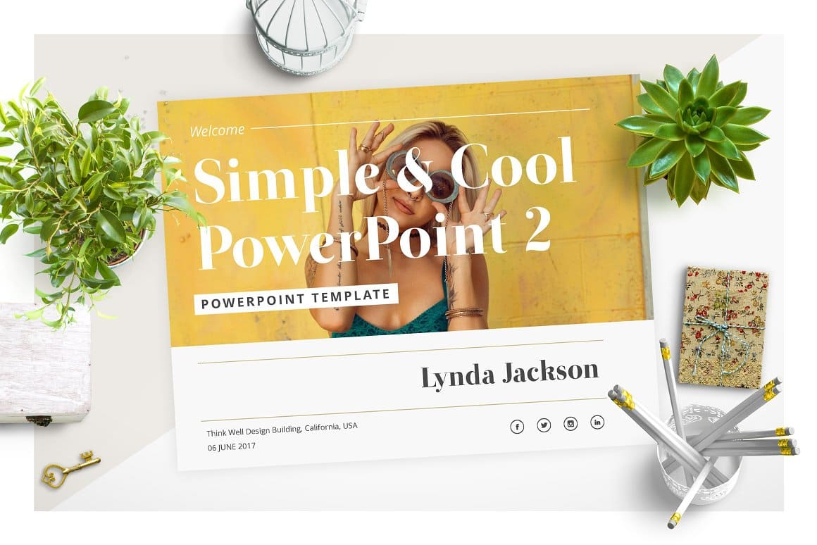Preview of Simple & Cool PowerPoint Template 2.